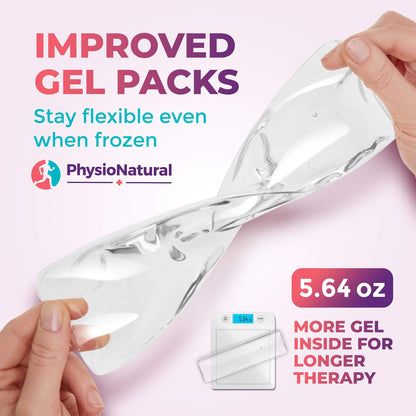 Reusable Perineal Ice Packs with Washable Sleeves - for Hemorrhoids, Postpartum Vaginal Pain