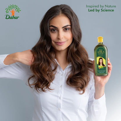 Vatika Naturals Amla Hair Oil - Nourishing Herbal Hair Oil for Stronger, Thicker & Shinier Hair - Enriched with Amla Extracts to Reduce Hair Fall, Strengthen Roots & Promote Healthy Growth - 300ml