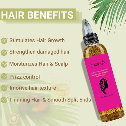 Minnah Batana Oil for Hair Growth 4-in-1 Liquid, 1pcs