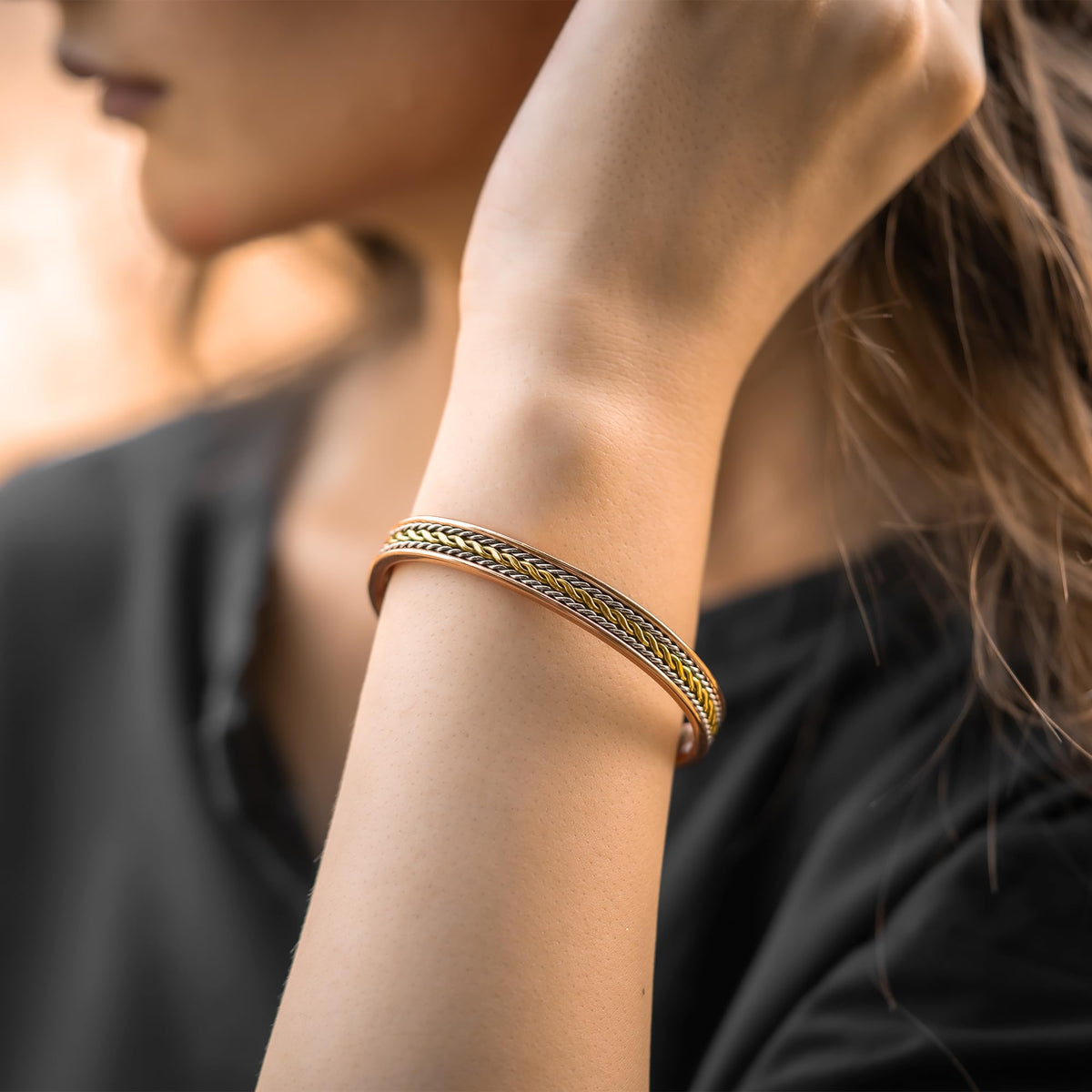 MagnetRX Women's Copper Bracelet - Effective 99.9% Pure Copper Magnetic Therapy Bracelets