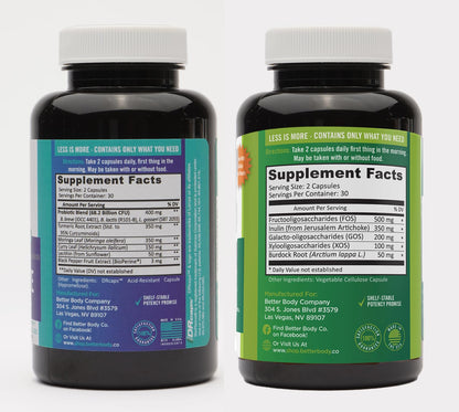 Better Body Co. Slim Gut Bundle - Prebiotics and Probiotics for Women - Bloating Relief
