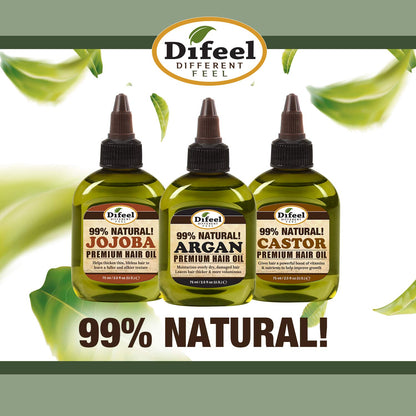 Difeel Premium Natural Deep Conditioning Hair Oil - Brazil Nut Oil 2.5 ounce