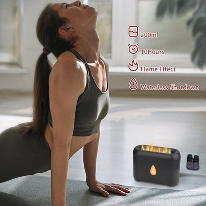 Flame Diffuser for Essential Oils (Black)
