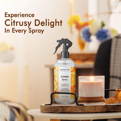 Majestic Pure Linen Spray - All Natural Fragrance - Spray for Pillows, Bedding, Sheets, Clothing