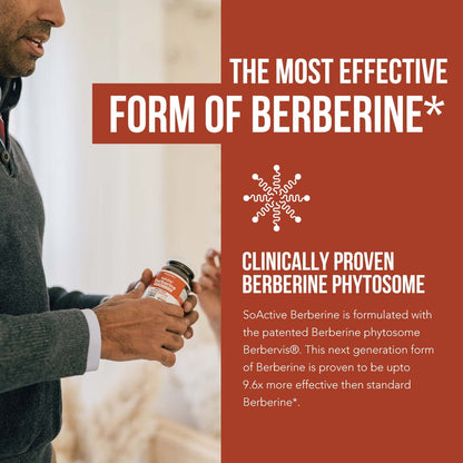 SoActive Berberine 550mg: 9.6X Higher Absorption