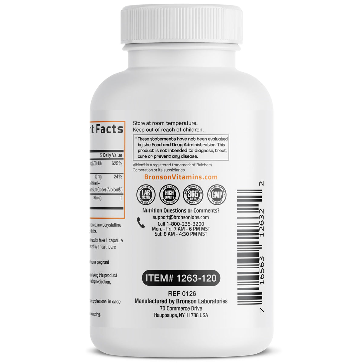 Bronson Vitamin K2+D3 Magnesium Glycinate Supplement, 60 Capsules - 3-in-1 Bone & Heart Health Support Formula, Non-GMO, Gluten Free, Soy Free