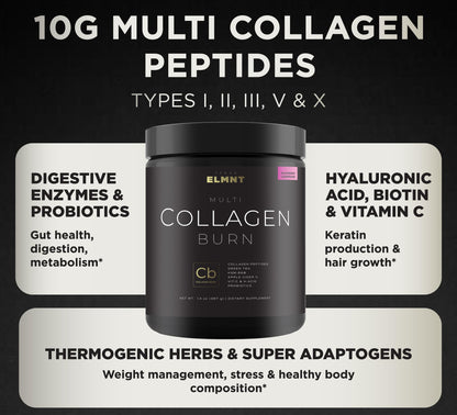Super Collagen Burn - Premium Multi Collagen Powder for Women Weight Loss & Beauty