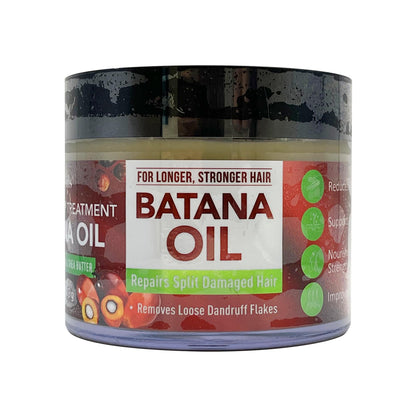 Dr. Girl Hair & Scalp Treatment BATANA OIL Castor Seed Oil & Shea Butter, Repairs Split Damaged Hair (JAR) (4oz)
