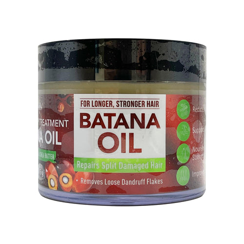 Dr. Girl Hair & Scalp Treatment BATANA OIL Castor Seed Oil & Shea Butter, Repairs Split Damaged Hair (JAR) (4oz)