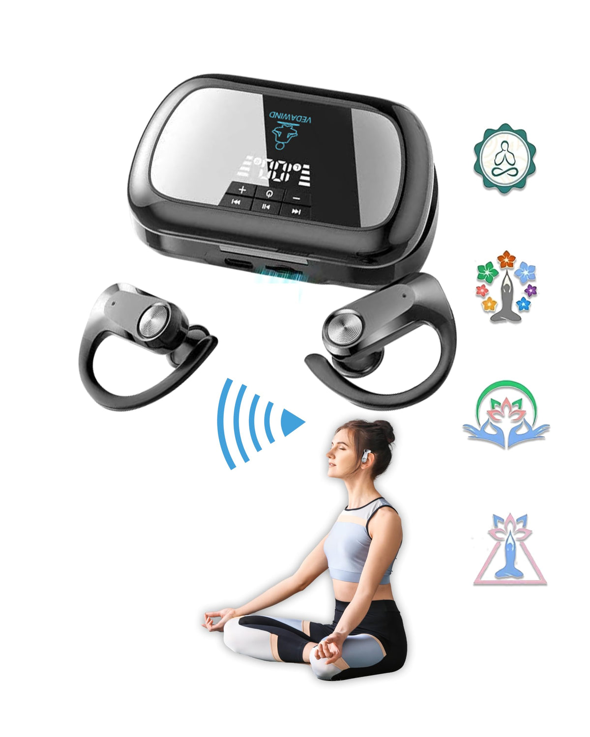 Sound Frequency Machine, Vedawind Meditation Accessory, Mindfulness, Tone Therapy System