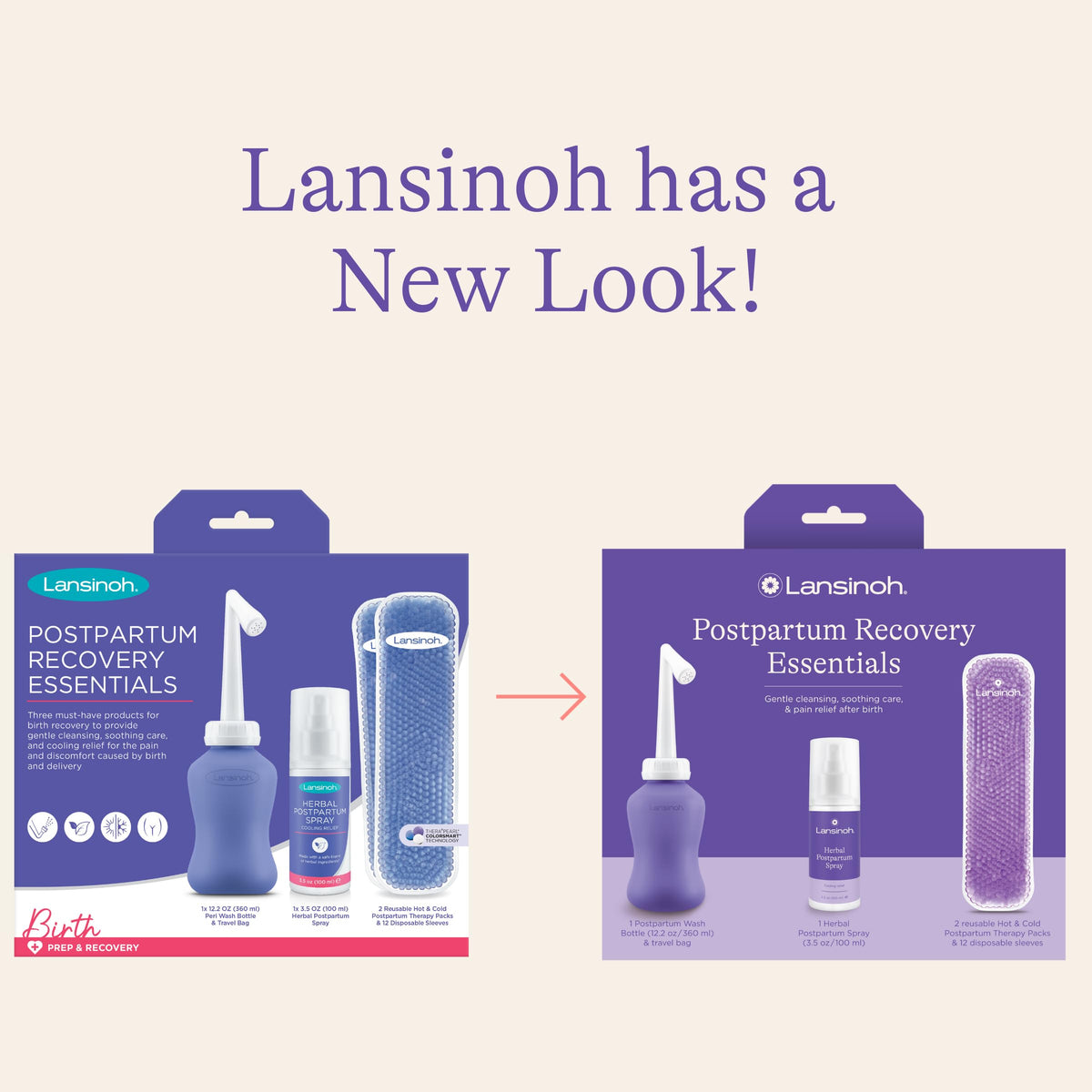 Lansinoh Postpartum Essentials Recovery Bundle, Postpartum Care Kit
