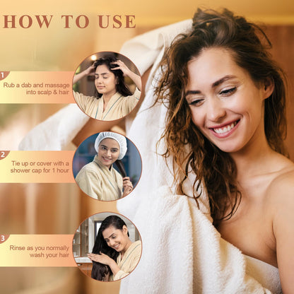 100% Raw Batana Oil for Hair Growth from Honduras for Dry, Damaged & Thinning Hair, Natural Hair Oil for Frizz, Split Ends, Deep Nourishment for Curly & Chemically Treated Hair, No Added Fragrance