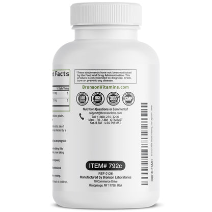 Bronson Milk Thistle Silymarin Marianum & Dandelion Extract, 120 Capsules - 2-in-1 Liver Cleanse, Health, Detox & Antioxidant Support, Non-GMO, Gluten-Free, Soy-Free