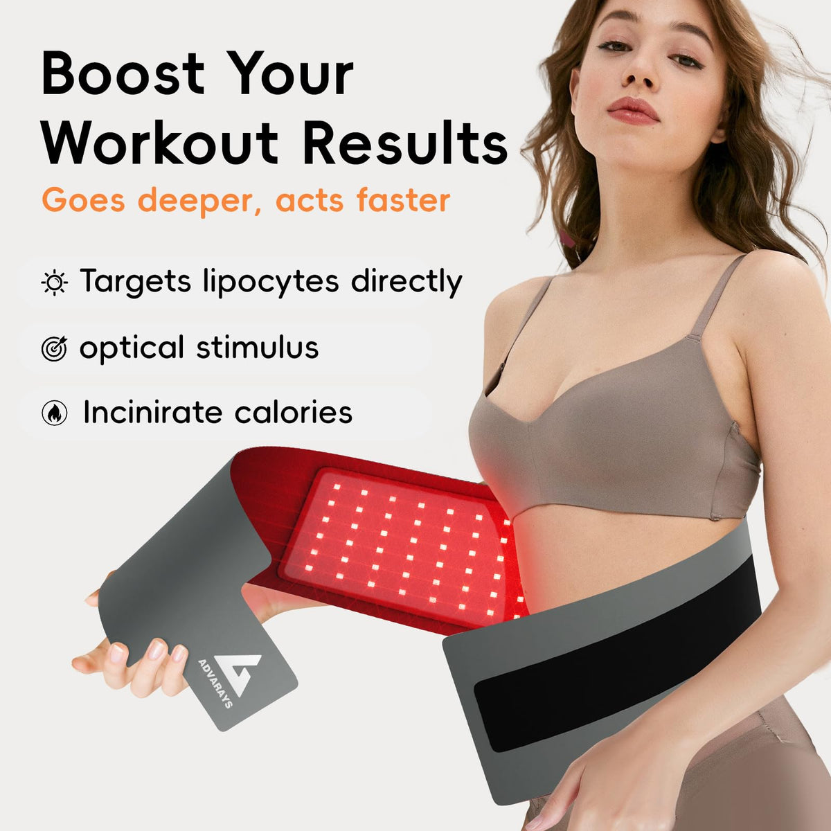 Red Light Therapy Infrared Belt: Pain Relief Body Pad 100 LEDs Red Light Therapy Belt