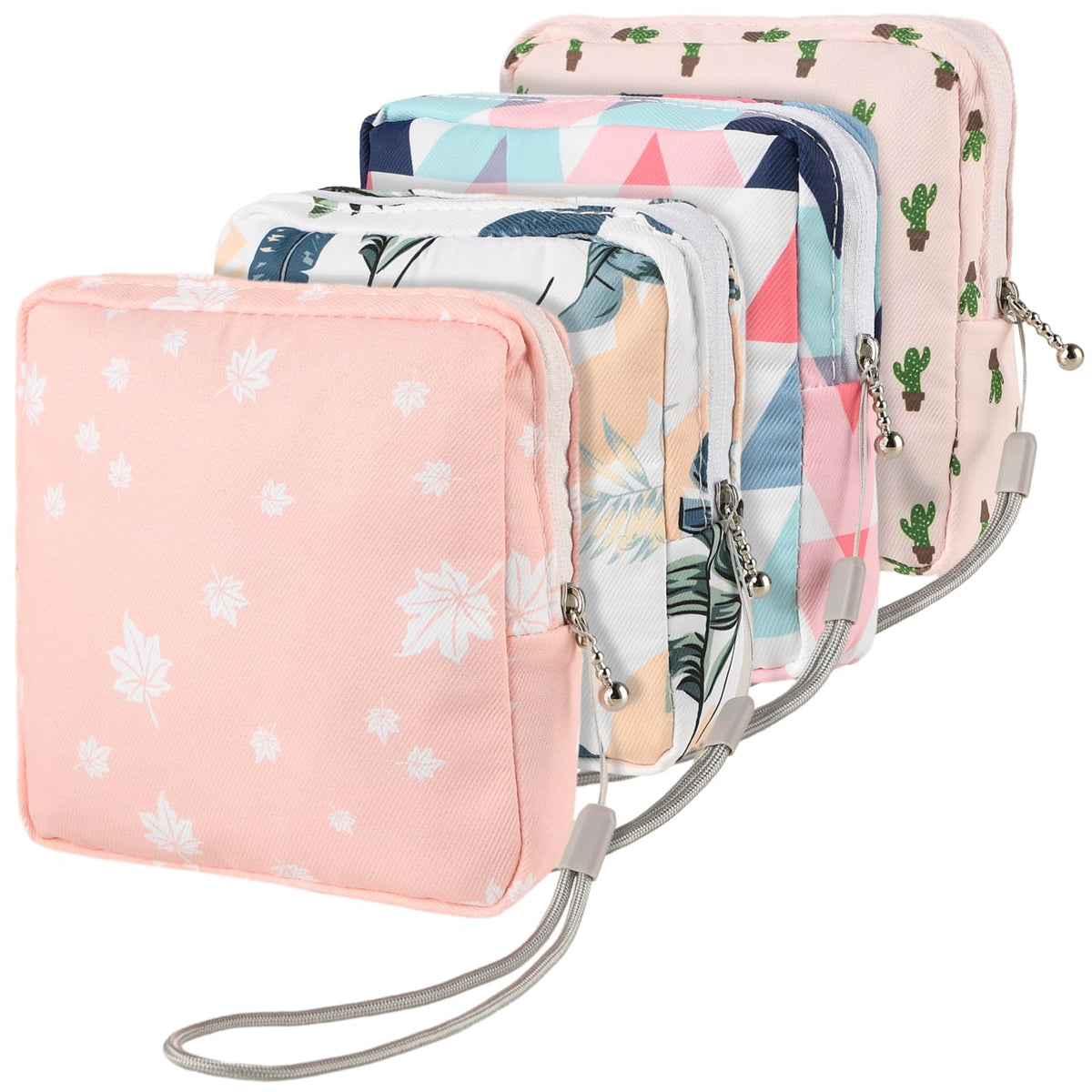 4Pcs Sanitary Napkin Storage Bag, Small Menstrual Period Bag Period Pouch Waterproof