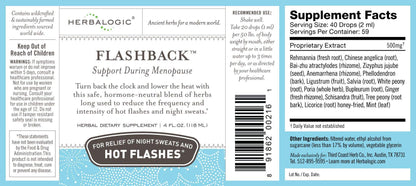Herbalogic - Flashback Liquid Herb Drops - Natural Relief for Menopausal Hot Flashes, Night Sweats