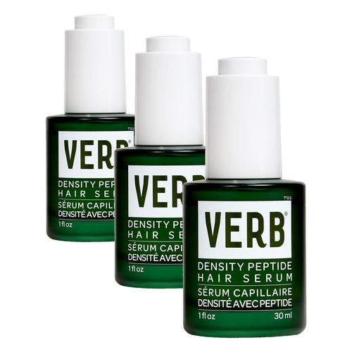 VERB Density Peptide Serum, 1 fl oz - Visibly Thicken + Reduce Signs of Shedding- No Parabens or Harmful Sulfates (Pack of 3)