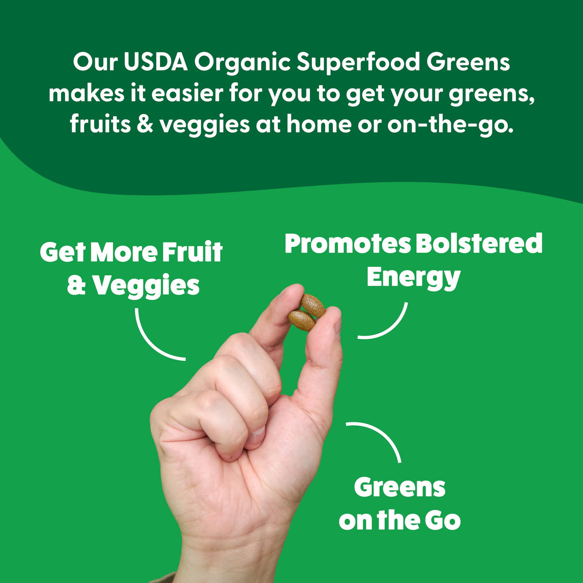 Superfood Greens by Feel Great Vitamin Co. - Organic Greens, Fruits and Veggies