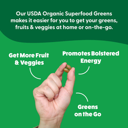 Superfood Greens by Feel Great Vitamin Co. - Organic Greens, Fruits and Veggies