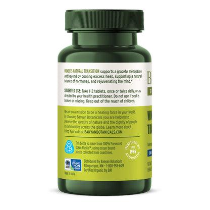 Banyan Botanicals Women’s Natural Transition - Organic Menopause Supplement