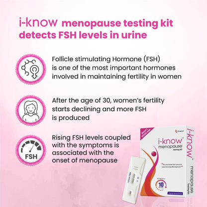 BKL Menopause Testing kit - for Women Facing Menopause Symptoms Like hot Flashes, Night Sweats