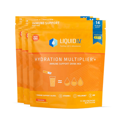 Liquid I.V. Hydration Multiplier + Immune Support - Tangerine - Hydration Powder 