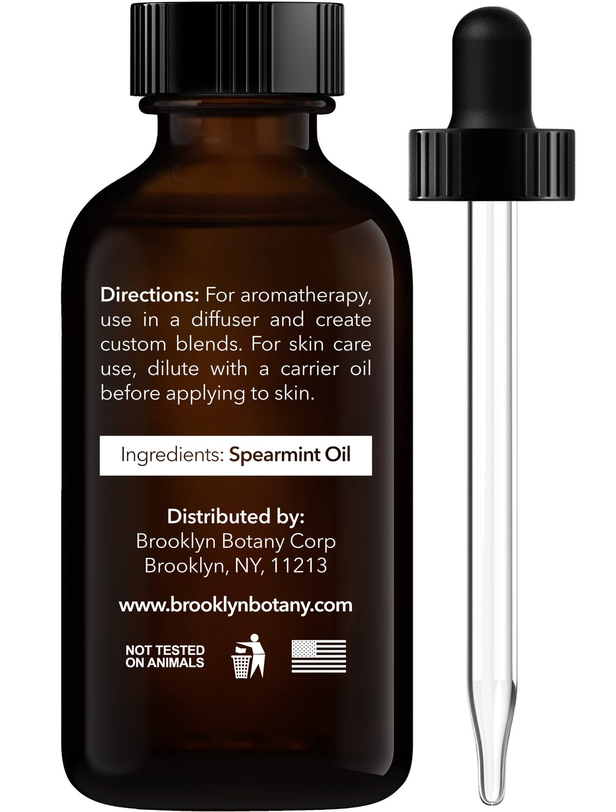 Brooklyn Botany Spearmint Essential Oil - 100% Pure and Natural - Premium Grade Oil