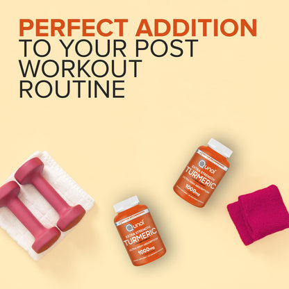 Qunol Turmeric Curcumin Supplement, Turmeric 1000mg with Ultra High Absorption