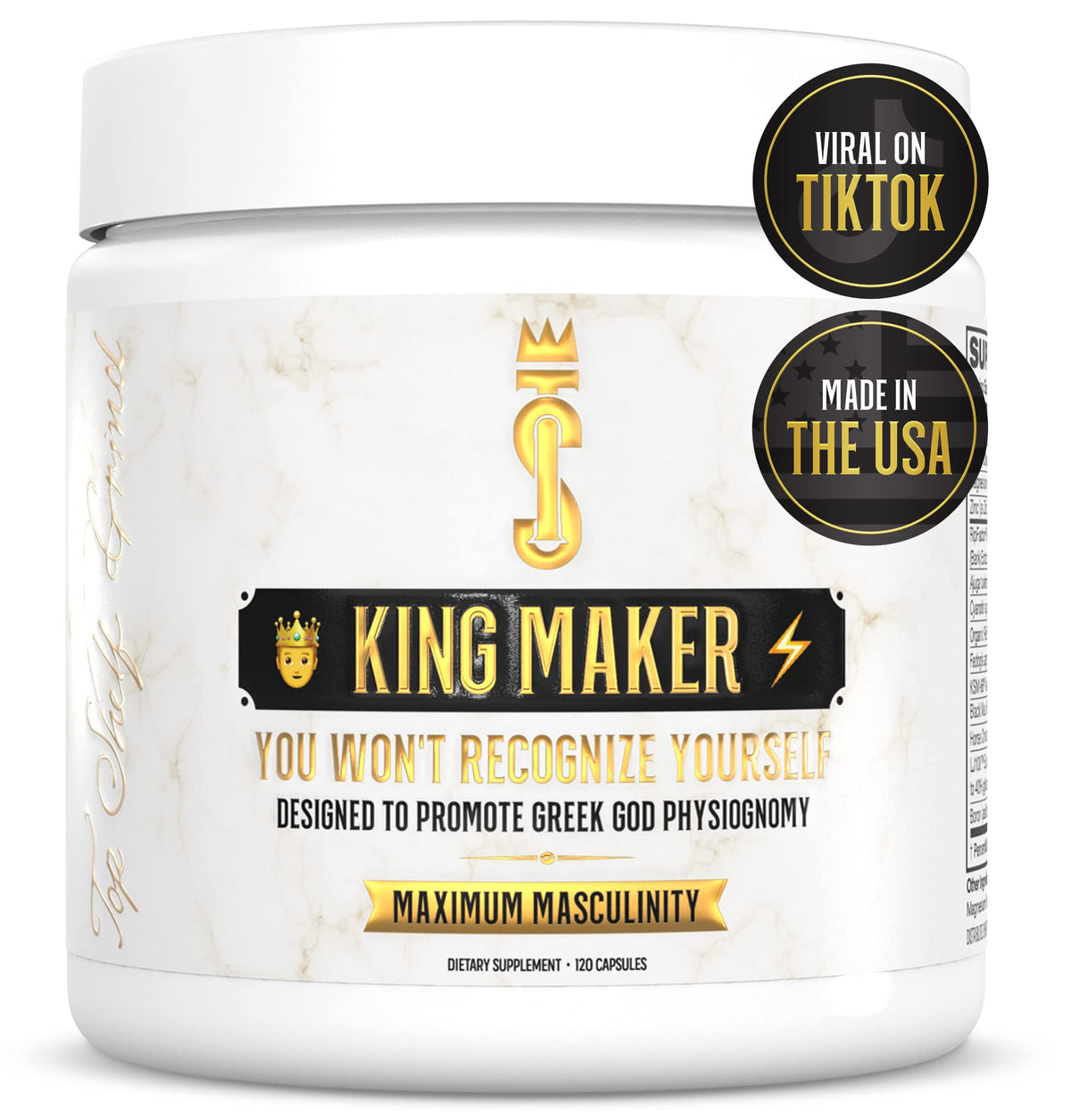 Top Shelf Grind King Maker, 13-in-1 Anabolic Supplement for Men to Increase Stamina