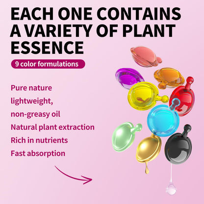 SEVICH Moroccan Oil Hair Care Capsules - 30 Capsules for Dry, Damaged & Color-Treated Hair - Nourishing Vitamin E Formula - Non-Greasy Leave-In Treatment (Purple)