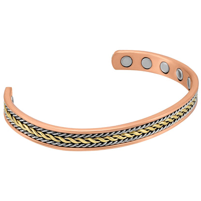 MagnetRX Women's Copper Bracelet - Effective 99.9% Pure Copper Magnetic Therapy Bracelets
