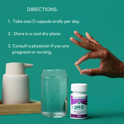 pH-D Feminine Health - Holistic Menopause Support - Oral Supplement with CON-CRET Concentrated Creatine