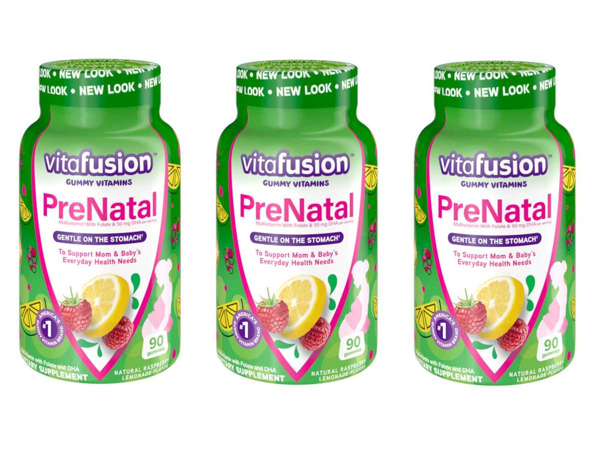 Vitafusion Prenatal, Gummy Vitamins, 90ct, 3 Pack