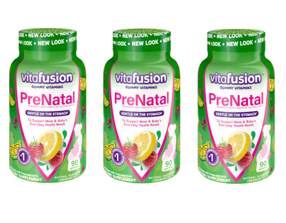 Vitafusion Prenatal, Gummy Vitamins, 90ct, 3 Pack