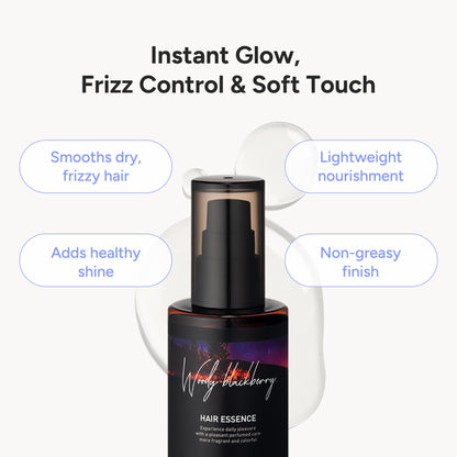 BANANAL 2-in-1 Hair Serum & Perfume Oil - Korean Hair Care, Moroccan Argan Oil & 12 Amino Acids for Dry Damaged Hair, Anti-Frizz Glass Hair Shine, Paraben-Free, Woody Blackberry, 3.38 fl oz