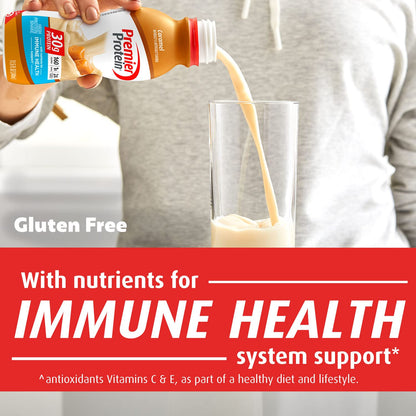 Premier Liquid Protein Shake, Caramel, 30g Protein, 1g Sugar, 24 Vitamins & Minerals