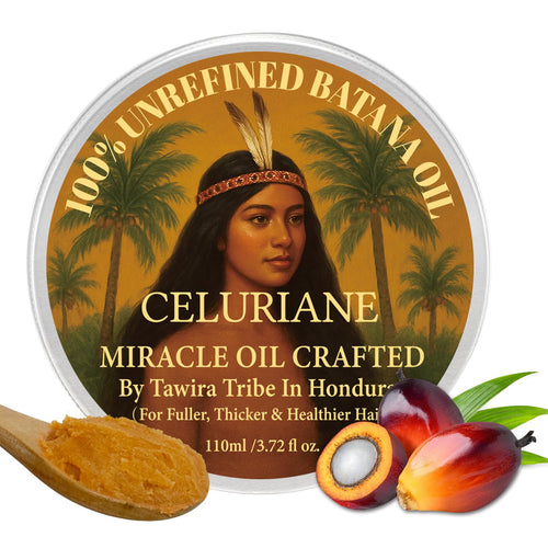 100% Raw Batana Oil for Hair Growth from Honduras for Dry, Damaged & Thinning Hair, Natural Hair Oil for Frizz, Split Ends, Deep Nourishment for Curly & Chemically Treated Hair, No Added Fragrance