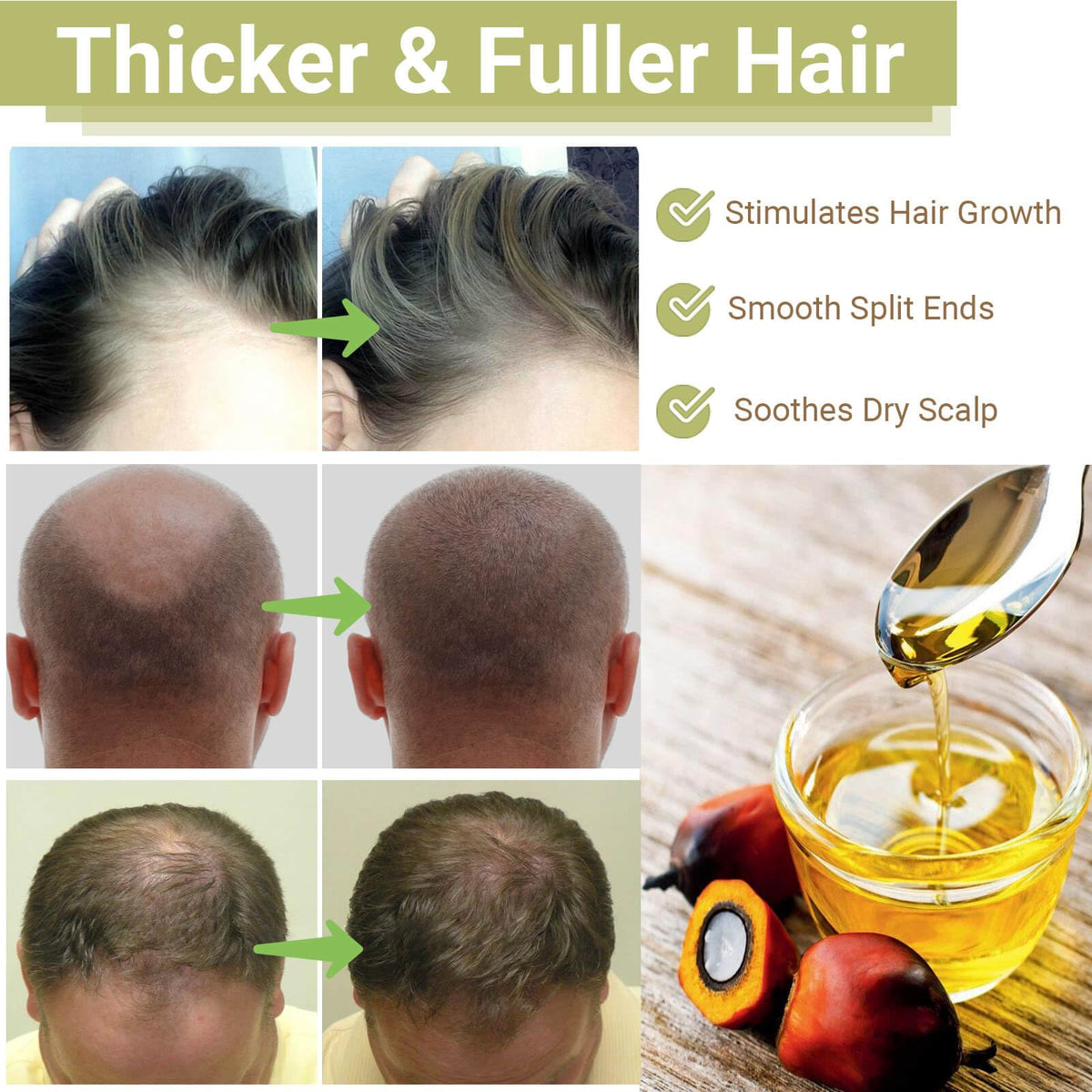 RAW Batana Oil for Hair Growth, Dr Sebi Organic Unrefined Batana Oil from Honduran, 100% Pure & Natural Hair Growth for Thicker & Stronger Hair - 4 FL OZ