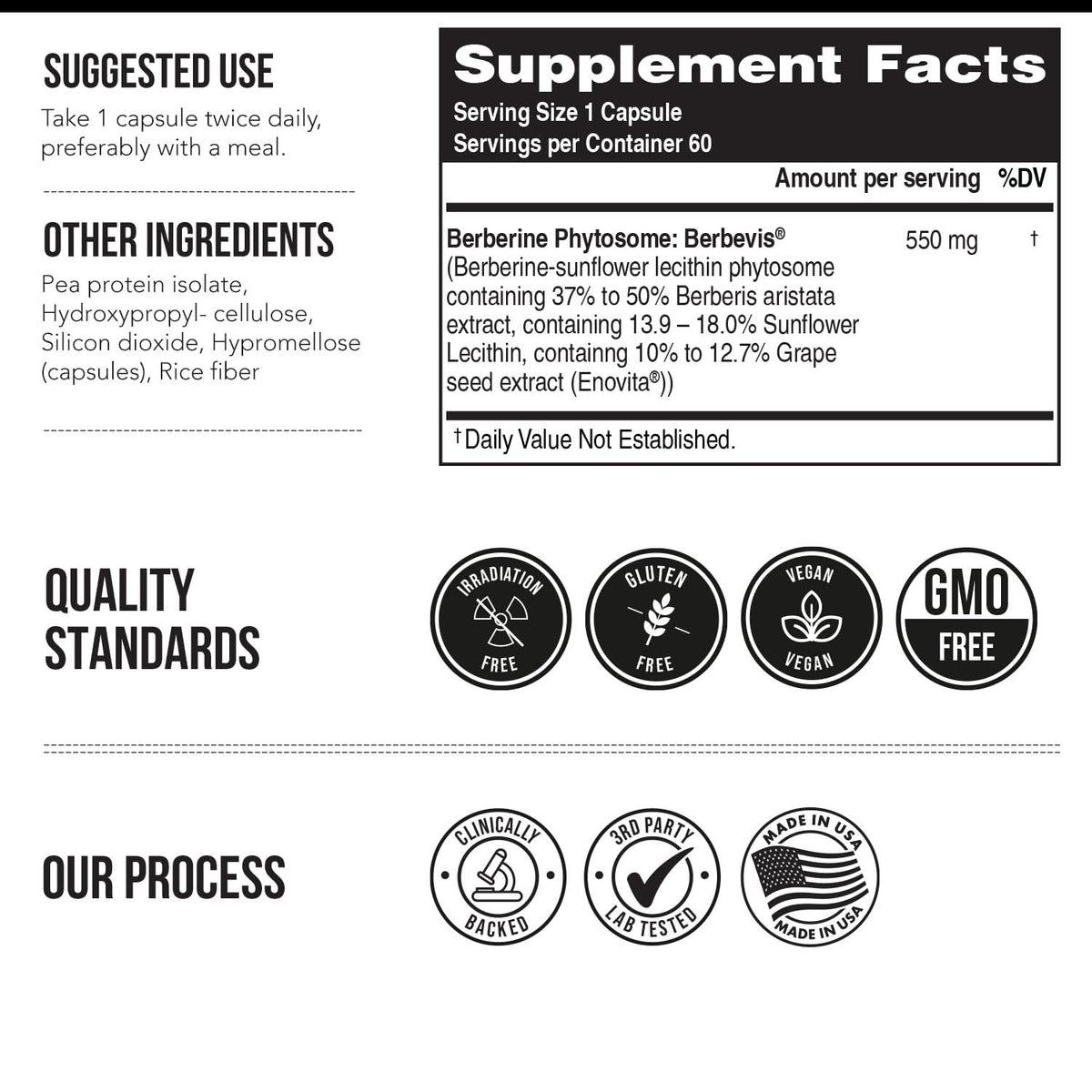 SoActive Berberine 550mg: 9.6X Higher Absorption