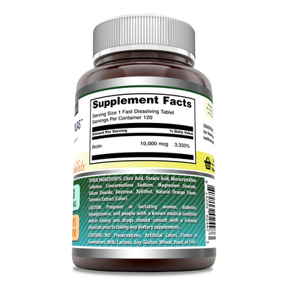 Amazing Formulas Biotin 10,000 mcg - Fast Dissolve Tablets - Non-GMO - Gluten Free Supplement - Made in USA (Strawberry, 60 Count)