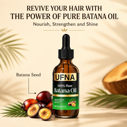 Batana Oil Hair Growth Serum -Traditional Honduran Formula for Thinner Hair, Thicker & Fuller Looking - Intensive Scalp & Root Nourishment - Non-Greasy-Enhances Thickness for Men & Women-60ml