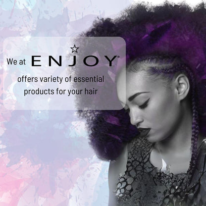 Enjoy Intensive Hair & Skin Treatment Oil, Jojoba & Macadamia Infused Strengthening Formula for Dry, Coarse, or Damaged Hair, Frizz Control & Shine Enhancer, 3.4 Fl Oz