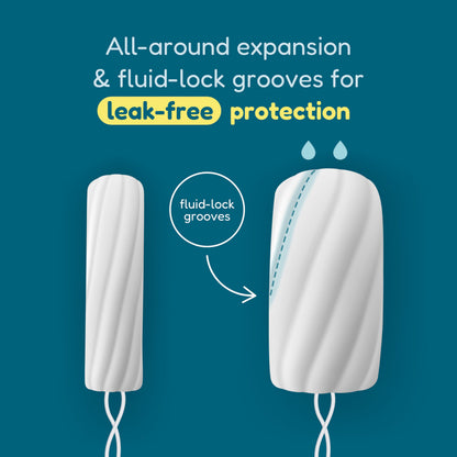 o.b. Tampons - Non-Applicator Tampon, Unscented - Super Plus Tampons, 40ct
