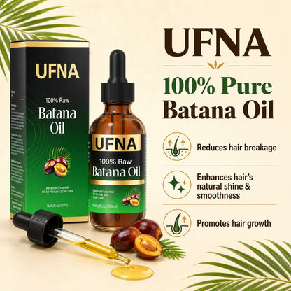 Batana Oil Hair Growth Serum -Traditional Honduran Formula for Thinner Hair, Thicker & Fuller Looking - Intensive Scalp & Root Nourishment - Non-Greasy-Enhances Thickness for Men & Women-60ml