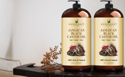Handcraft Blends Jamaican Black Castor Oil for Hair Growth, Eyelashes and Eyebrows