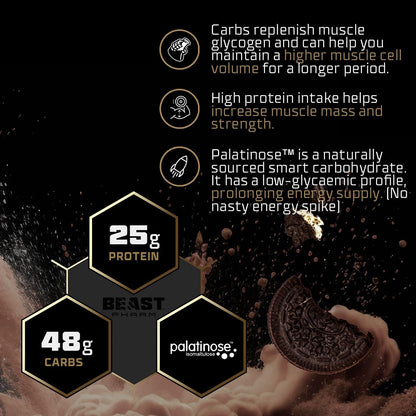 Beast Pharm - Recover Whey Protein Powder - 2.4kg/30 Servings - Cookies & Cream