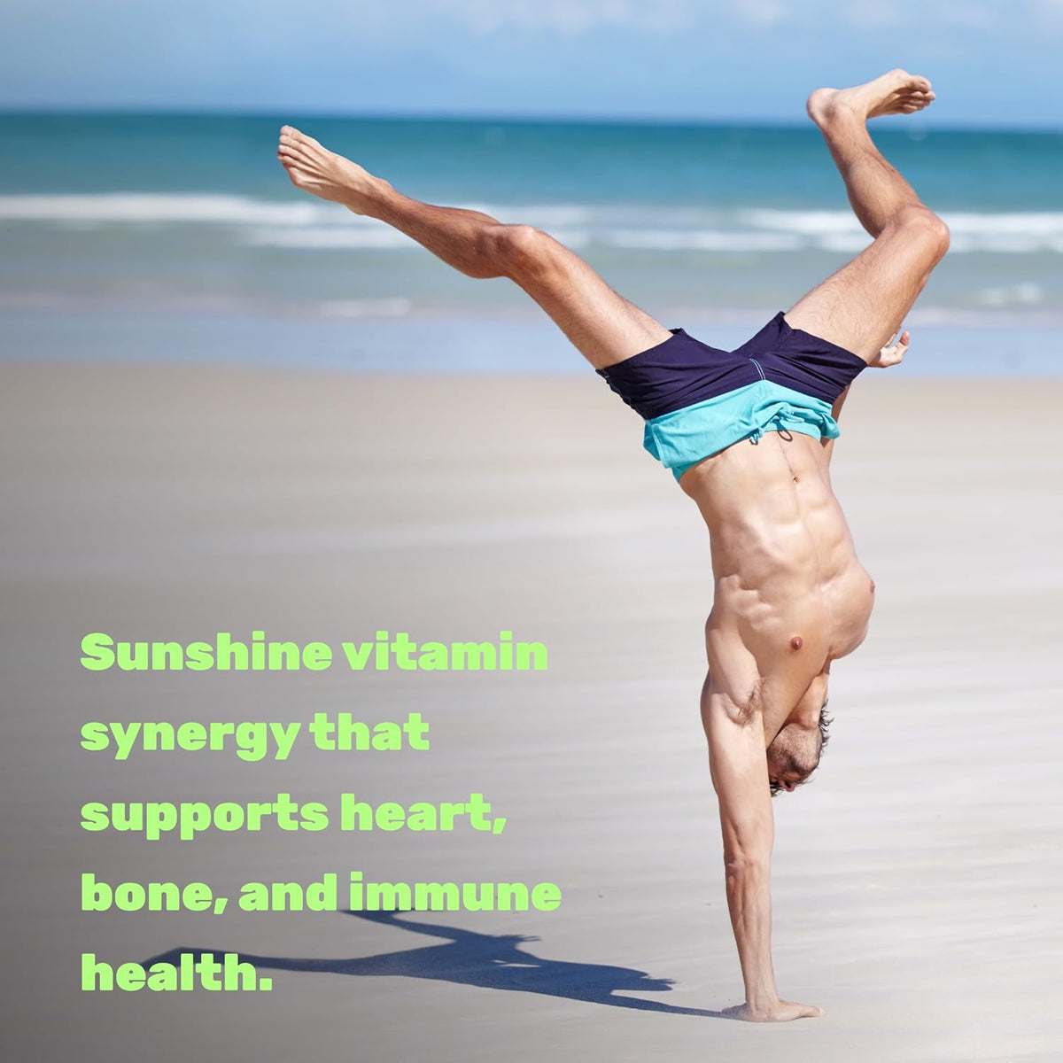 DEAL SUPPLEMENT Vitamin D3 2,000 IU + K2 MK7 50mcg Softgels - 2-in-1 Complex with Virgin Coconut Oil - Supports Heart, Bone, Teeth & Immune Health - Easy to Swallow