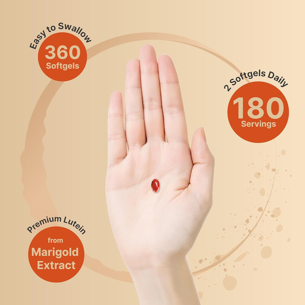Lutein 40mg + Zeaxanthin 1,600mcg, 360 Softgels - 4-in-1 Formula with Astaxanthin, Omega-3 & Phospholipids - Marigold Flower Extract - Supports Eye, Brain & Vision Health - Non-GMO, Gluten Free