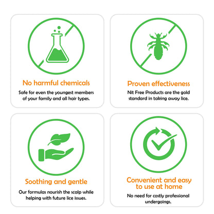 Nit Free 100% Dimethicone Oil for Lice - Safe for Kids & Adults - 32oz