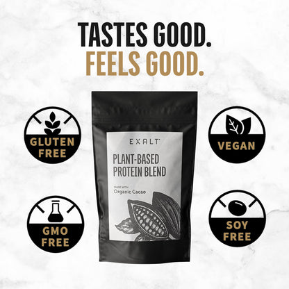 EXALT Vegan Protein Powder - 100% Plant-Based - Gluten Free - Keto Friendly